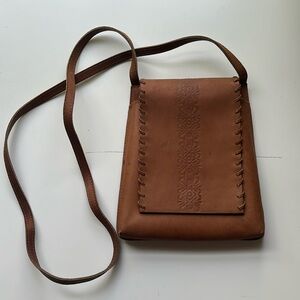 Leather crossbody